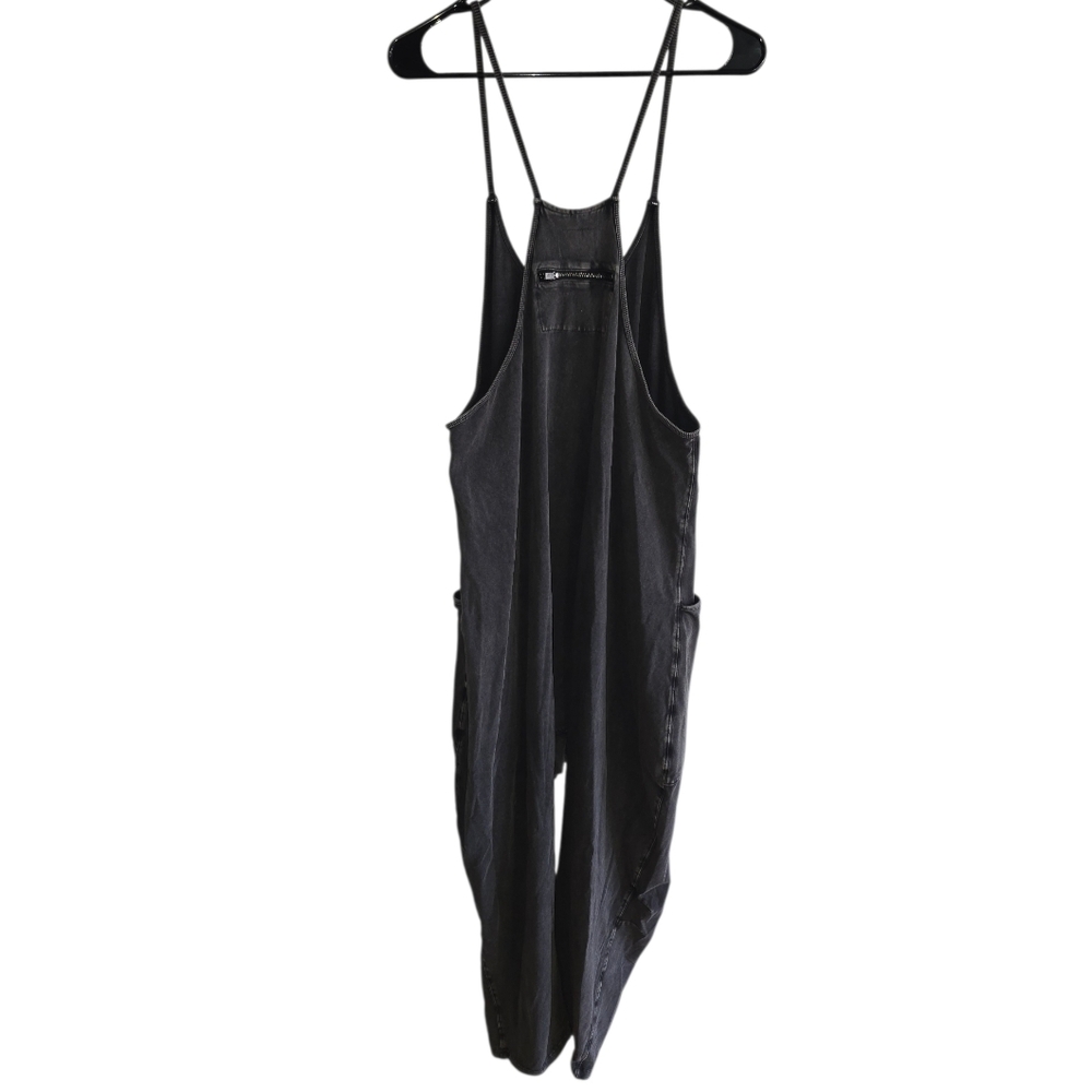 Free People Movement Hor Shot Onies Jumpsuit Black/Gray Oversized Size M - Picture 5 of 8